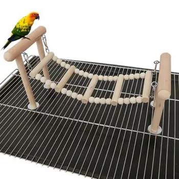 Parrot bite toy bird toy wood color staircase ladder swing soft bridge Parrot suspension bridge
Parrot bite toy bird toy wood color staircase ladder swing soft bridge Parrot suspension bridge