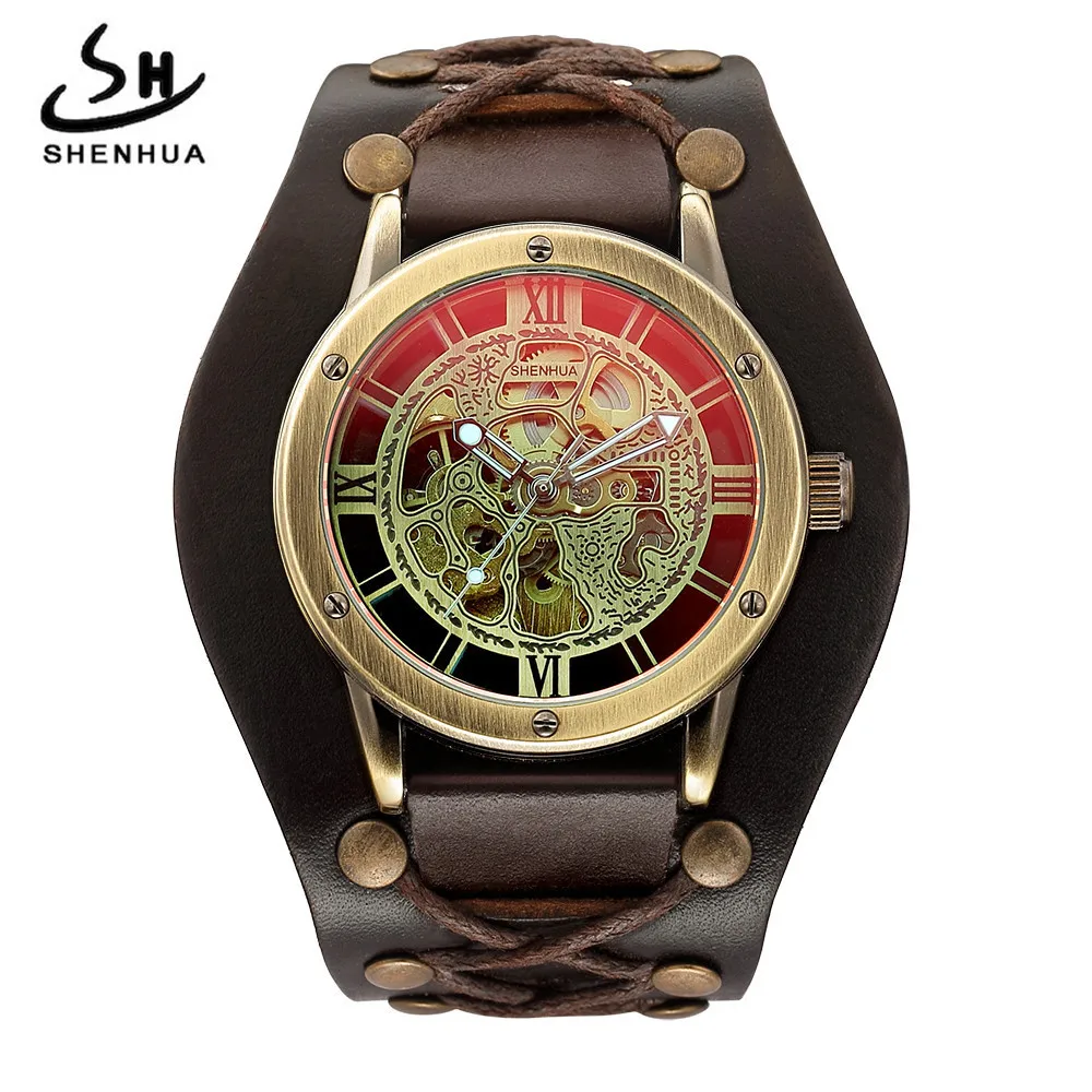 New Style Shenhua Europe And America Style Punk Men Fashion Casual Hollow out Machinery Automatic Analog Watch
New Style Shenhua Europe And America Style Punk Men Fashion Casual Hollow out Machinery Automatic Analog Watch