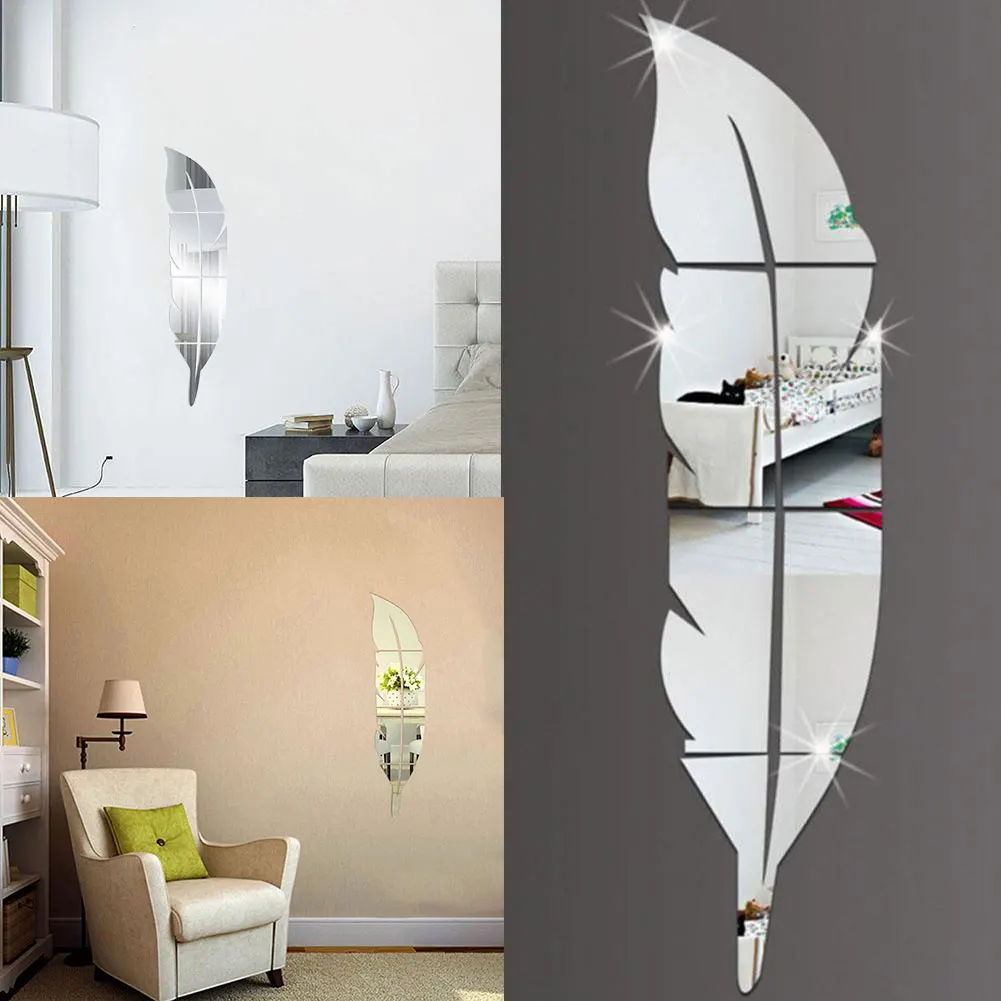 Wall Decoration Acrylic Mirror Sticker Sticker Looking Glass Home Living Modern 72 X 15.3 X 0.1cm Feather Removable Beauty
Wall Decoration Acrylic Mirror Sticker Sticker Looking Glass Home Living Modern 72 X 15.3 X 0.1cm Feather Removable Beauty
