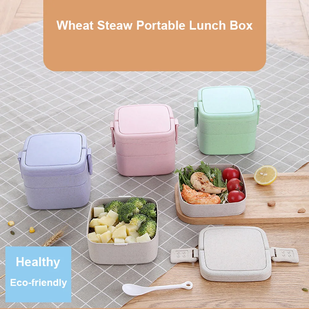 1PC Square Lunch Box Eco-friendly Wheat Straw Portable Microwaveble Bento Box Food Storage Container For Children Student
1PC Square Lunch Box Eco-friendly Wheat Straw Portable Microwaveble Bento Box Food Storage Container For Children Student