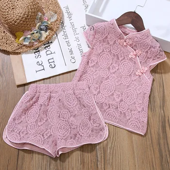 Chinese style children's suit girl's summer short sleeve Hanfu
Chinese style children's suit girl's summer short sleeve Hanfu