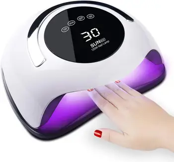 120W LED Nail Gel Dryer UV Lamp Timing Function Automatic Sensor Switch Timing Function Curing All Gel Nail Dry Light HIAISB
120W LED Nail Gel Dryer UV Lamp Timing Function Automatic Sensor Switch Timing Function Curing All Gel Nail Dry Light HIAISB