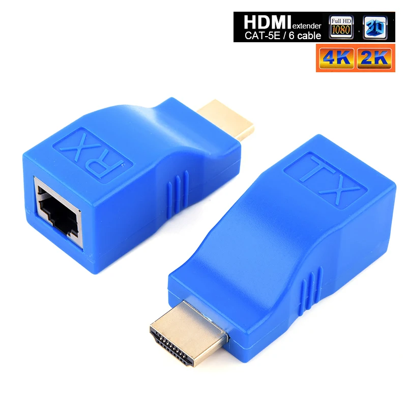 Hdmi extender hdmi to CAT-5e/6 extender HDMI signal RX adapter 30 meters signal 2.5 Gbps1080P does not support HDCP
Hdmi extender hdmi to CAT-5e/6 extender HDMI signal RX adapter 30 meters signal 2.5 Gbps1080P does not support HDCP
