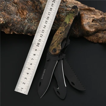 

Three open tool knife blades folding pocket fixed blade knives hunting knife survival EDCutility outdoor tactical knife Camping