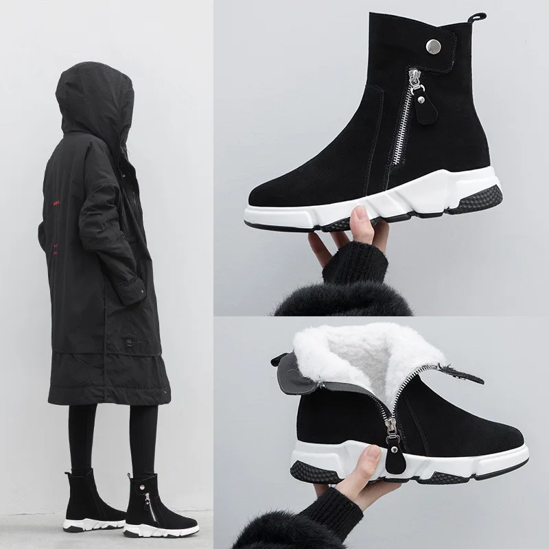 2018 Autumn & Winter New Style Fur Snow Boots Thick Bottomed Short Short Boots Online Celebrity Flat Cotton-padded Shoes with Ve
2018 Autumn & Winter New Style Fur Snow Boots Thick Bottomed Short Short Boots Online Celebrity Flat Cotton-padded Shoes with Ve