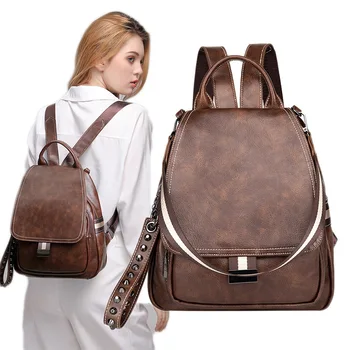 2020 new wild retro ladies shoulder bag anti-theft soft leather backpack multisfuctional oil wax travel backpack
2020 new wild retro ladies shoulder bag anti-theft soft leather backpack multisfuctional oil wax travel backpack
