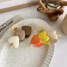 Minar Cute Contrast Color Love Heart Hair Clips for Women Elegant Large Cross Arcylic Hair Claw Accessories Jewelry Barrettes
Minar Cute Contrast Color Love Heart Hair Clips for Women Elegant Large Cross Arcylic Hair Claw Accessories Jewelry Barrettes