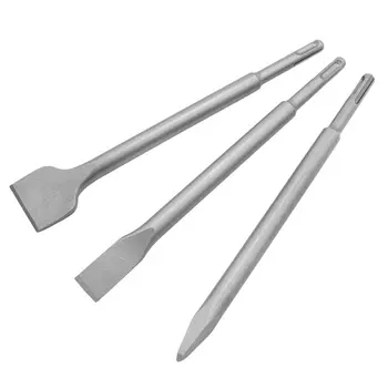 Stone Tool Electric Hammer Chisel Round Handle Steel Pointed Flat Chisel Pits Slots Set Drill Concrete Wall Excavation 3pcs 
Stone Tool Electric Hammer Chisel Round Handle Steel Pointed Flat Chisel Pits Slots Set Drill Concrete Wall Excavation 3pcs