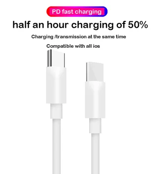 18W 3A PD Type C to Lighting Fast Charging Cable for iPhone 11 Pro X 8 plus Macbook PD Charger Sync data cord USB C USB-C Cable
18W 3A PD Type C to Lighting Fast Charging Cable for iPhone 11 Pro X 8 plus Macbook PD Charger Sync data cord USB C USB-C Cable