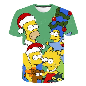 2020 Autumn and Winter New Men's Cartoon Anime T-shirt 3D Simpsons Merry Christmas Casual All-match T shirt O-Neck cute Tops
2020 Autumn and Winter New Men's Cartoon Anime T-shirt 3D Simpsons Merry Christmas Casual All-match T shirt O-Neck cute Tops
