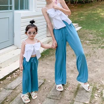 2020 Mother Daughter High Elastic Waist Solid Color Leisure Harem Trousers New Loose Fit Pants Women Fashion Tide Spring Summer
2020 Mother Daughter High Elastic Waist Solid Color Leisure Harem Trousers New Loose Fit Pants Women Fashion Tide Spring Summer