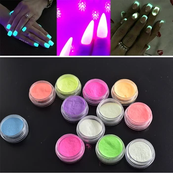 1 Box Neon Luminous fluorescent powder Nail Glitter Powder 12 Colors Dust Luminous Pigment Fluorescent Nail luminous decoration 
1 Box Neon Luminous fluorescent powder Nail Glitter Powder 12 Colors Dust Luminous Pigment Fluorescent Nail luminous decoration
