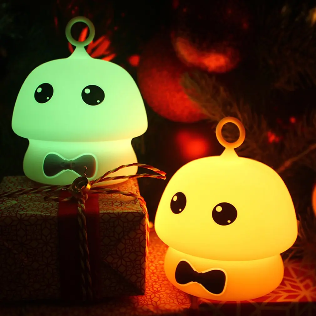 Colorful Mushroom Silicone Charging Cartoon Night Light Led Creative Decompression Lamp Pat Light Bedside Lamp
Colorful Mushroom Silicone Charging Cartoon Night Light Led Creative Decompression Lamp Pat Light Bedside Lamp