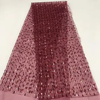 Madison African Lace Fabric 2020 French Sequins Net Lace new Red sequin fabric 5yard High Quality African Tulle Sequin Lace
Madison African Lace Fabric 2020 French Sequins Net Lace new Red sequin fabric 5yard High Quality African Tulle Sequin Lace