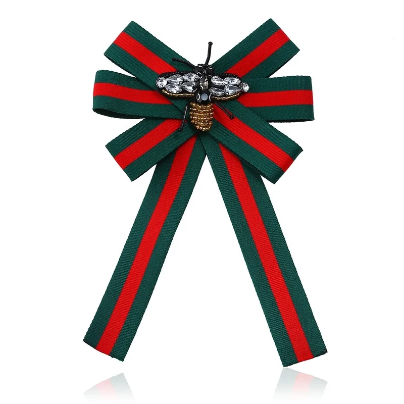 New Exquisite Hand-stitched Bow Tie Bee Stripe Brooch for Men and Women Fashion Jewelry
New Exquisite Hand-stitched Bow Tie Bee Stripe Brooch for Men and Women Fashion Jewelry