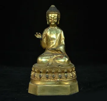wedding decorationTibetan temple Bronze 24k gold Gilt Sakyamuni Shakyamuni Tathagata Buddha statue 
wedding decorationTibetan temple Bronze 24k gold Gilt Sakyamuni Shakyamuni Tathagata Buddha statue
