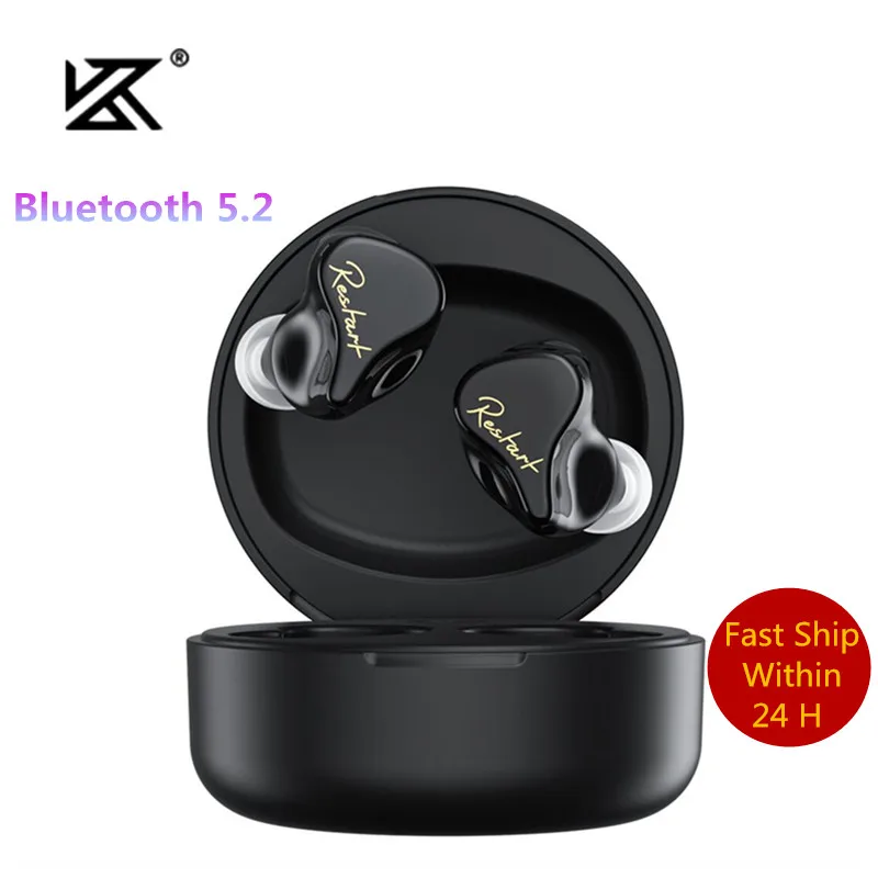 Плотным верхним ворсом KZ SKS черный наушники-вкладыши TWS Bluetooth 5 2 1BA + 1DD гибридные