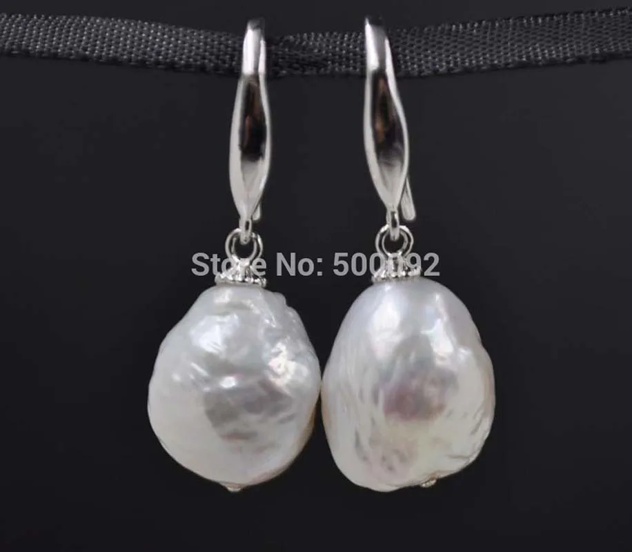 Lots 15Qty Natural Furrow Nucleated Real Pearl Dangle Earring 10-11mm Baroque Drop
Lots 15Qty Natural Furrow Nucleated Real Pearl Dangle Earring 10-11mm Baroque Drop