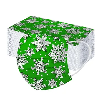 10/50pc Adult's Masks Christmas Snowflake Printed Green Mask Disposable Protective Face Masks Dustproof Mask Proof Pollution
10/50pc Adult's Masks Christmas Snowflake Printed Green Mask Disposable Protective Face Masks Dustproof Mask Proof Pollution