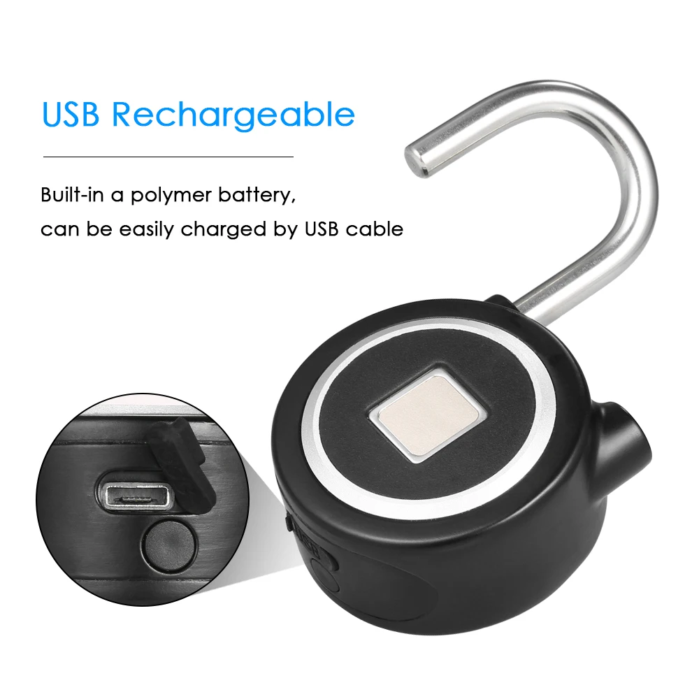 BT Keyless Fingerprint Smart Lock Waterproof APP Unlock Anti-Theft Padlock Door Luggage Case Lock for Android iOS System
BT Keyless Fingerprint Smart Lock Waterproof APP Unlock Anti-Theft Padlock Door Luggage Case Lock for Android iOS System