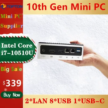 2020 TOPTON New 10th Gen Mini PC Computer Intel i7-10510U 2*DDR4 M.2 SSD 2*LAN 4K HTPC Windows 10 Linux 8*USB USB-C HDMI DP WiFi
2020 TOPTON New 10th Gen Mini PC Computer Intel i7-10510U 2*DDR4 M.2 SSD 2*LAN 4K HTPC Windows 10 Linux 8*USB USB-C HDMI DP WiFi