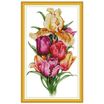 Tulip flower painting counted printed on the canvas 11CT 14CT DIY kit Cross Stitch embroidery needlework Sets home decor
Tulip flower painting counted printed on the canvas 11CT 14CT DIY kit Cross Stitch embroidery needlework Sets home decor