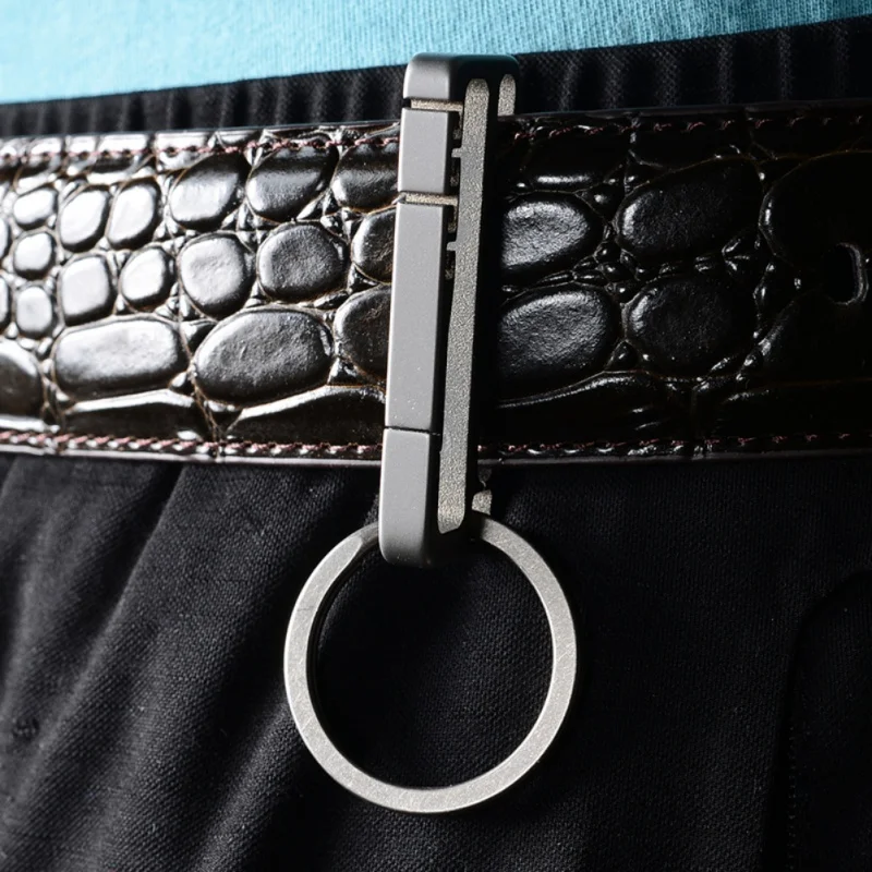EDC Titanium Alloy Belt Hang Buckle Key Chain Men's Waist Hanging Ring Buckle outdoor tools
EDC Titanium Alloy Belt Hang Buckle Key Chain Men's Waist Hanging Ring Buckle outdoor tools
