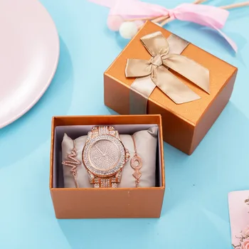 Steel Band Women's Crystal Quartz Watch Chain Bracelet Wristwatch Set For Women Casual Relogio Femenino Gift
Steel Band Women's Crystal Quartz Watch Chain Bracelet Wristwatch Set For Women Casual Relogio Femenino Gift