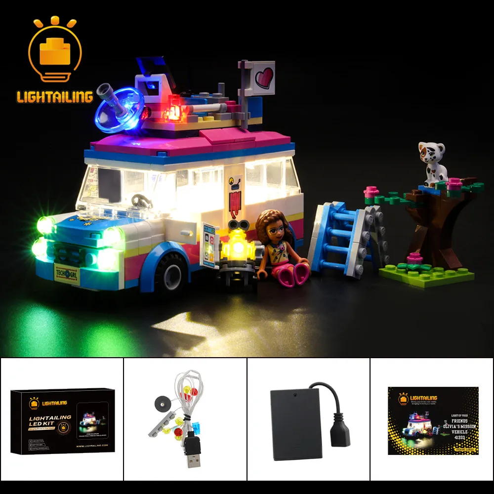 LIGHTAILING LED Light Kit For 41333 Friends Series Olivia's Mission Vehicle Lighting Set Only (NOT Include The Model)
LIGHTAILING LED Light Kit For 41333 Friends Series Olivia's Mission Vehicle Lighting Set Only (NOT Include The Model)