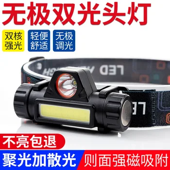 Charging Sensing Headlights Stepless Dimming with Magnet Distance Double Light Source Cob Glare Outdoor Waterproof
Charging Sensing Headlights Stepless Dimming with Magnet Distance Double Light Source Cob Glare Outdoor Waterproof