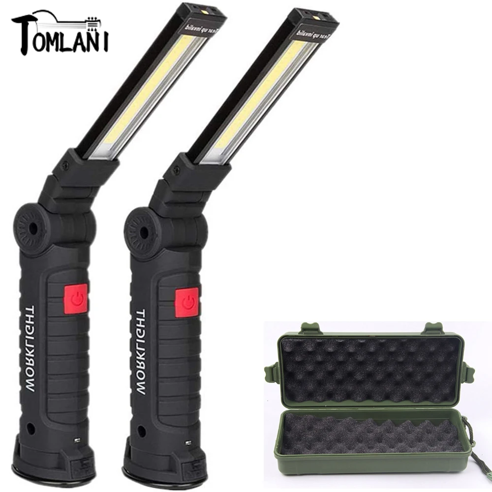 USB Rechargeable Multi Function Folding Work Light Flashlight with Built-in Battery Magnetic Base 360°Rotate COB LED Camping
USB Rechargeable Multi Function Folding Work Light Flashlight with Built-in Battery Magnetic Base 360°Rotate COB LED Camping