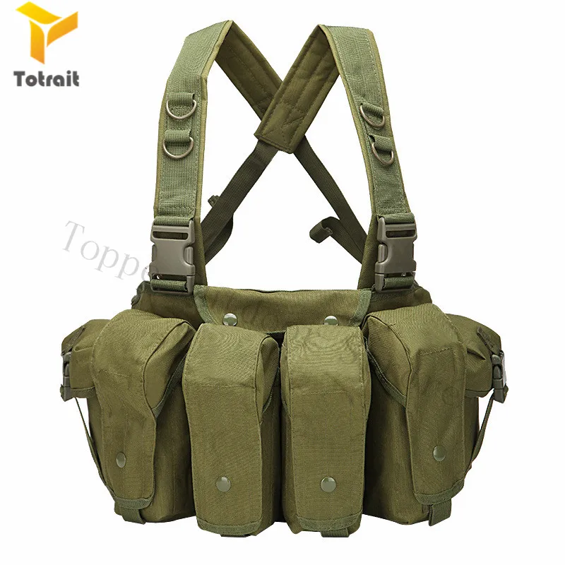 TOtrait Tactical Vest Outdoor Tactical Chest Rig Airsoft Hunting Vest Molle Pouch Simple Military Vest with Magazine Pouch
TOtrait Tactical Vest Outdoor Tactical Chest Rig Airsoft Hunting Vest Molle Pouch Simple Military Vest with Magazine Pouch