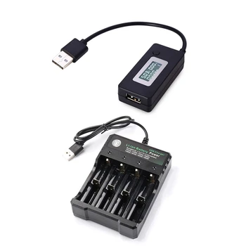 2 Pcs Accessories: 1 Pcs LCD USB Detector Voltmeter Ammeter Charger Tester & 1 Pcs USB 4-Slot Li-Ion Battery Charger
2 Pcs Accessories: 1 Pcs LCD USB Detector Voltmeter Ammeter Charger Tester & 1 Pcs USB 4-Slot Li-Ion Battery Charger