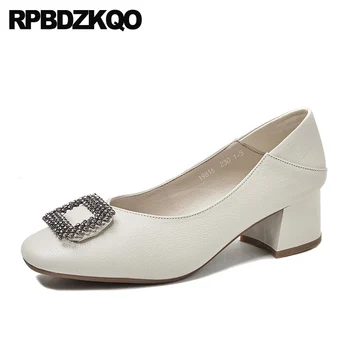 pumps slip on brand women shoes 2019 size 4 34 square toe beige fashion block black thick genuine leather medium heels chunky
pumps slip on brand women shoes 2019 size 4 34 square toe beige fashion block black thick genuine leather medium heels chunky