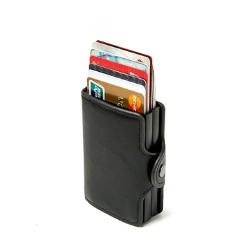 ZOVYVOL Double Boxes Card Holder RFID Blocking Anti-theft Smart Card Case PU Leather High Quality Metal Box Travel Money Bag
ZOVYVOL Double Boxes Card Holder RFID Blocking Anti-theft Smart Card Case PU Leather High Quality Metal Box Travel Money Bag