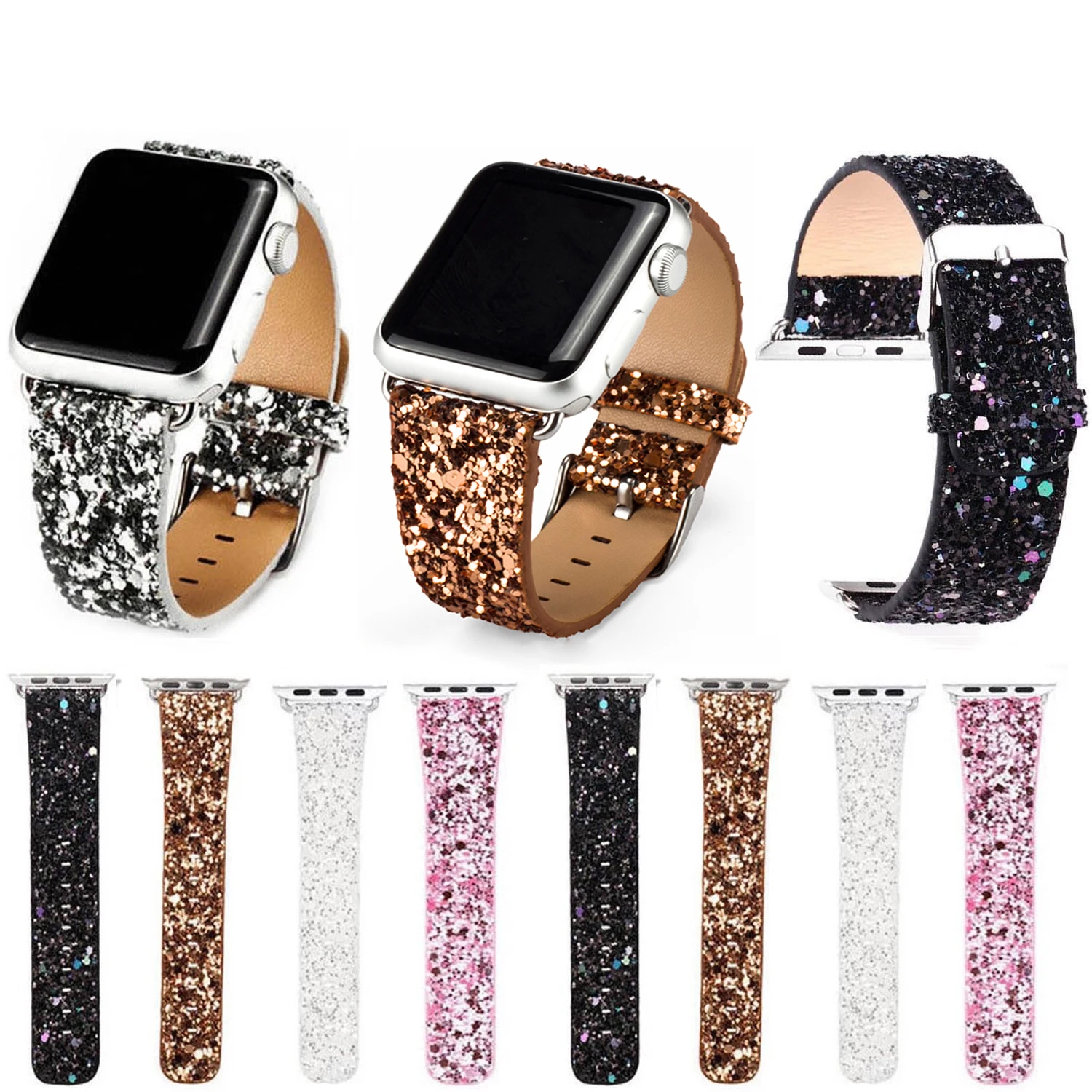 For iwtach strap Christmas shiny glitter power leather strap 38 / 40mm 42 / 44mm Apple Watch series bracelet 5 4 3 2 1 strap
For iwtach strap Christmas shiny glitter power leather strap 38 / 40mm 42 / 44mm Apple Watch series bracelet 5 4 3 2 1 strap