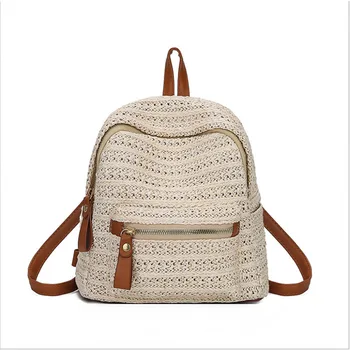 Rattan Bag Women 2020 New Backpack Women's Shopping Straw Backpack Beach Leisure Bag Women 
Rattan Bag Women 2020 New Backpack Women's Shopping Straw Backpack Beach Leisure Bag Women