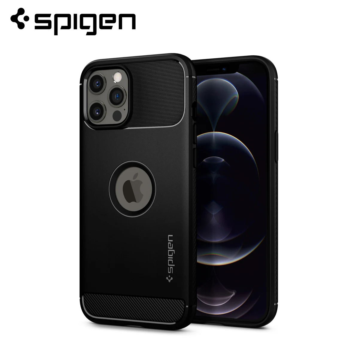 Spigen прочный защитный чехол-подставка для iPhone 12 Pro Max (6 7 ") (матовый черный)