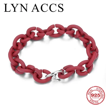 Hight Quality Silver Bead Charm Bracelets for Women Red Hard Rubber Chain Bracelet Bangles for Girl Fine Jewelry Wholesale
Hight Quality Silver Bead Charm Bracelets for Women Red Hard Rubber Chain Bracelet Bangles for Girl Fine Jewelry Wholesale