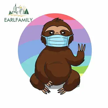 EARLFAMILY 13cm x 11.7cm for Sloth with Face Mask Car Sticker Personality Scratch-proof Window Trunk Decal VAN SUV Decoration
EARLFAMILY 13cm x 11.7cm for Sloth with Face Mask Car Sticker Personality Scratch-proof Window Trunk Decal VAN SUV Decoration