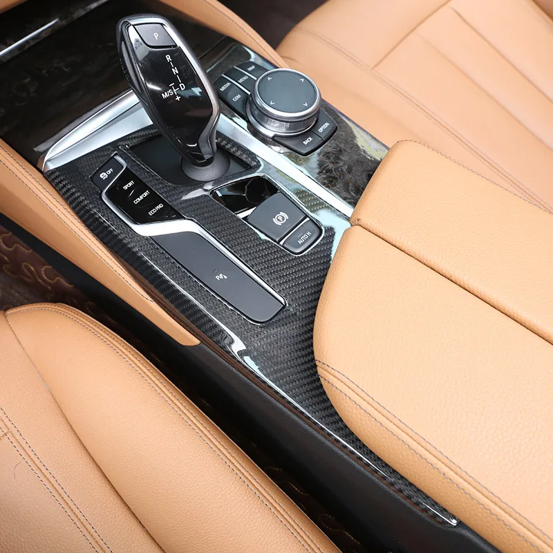 For BMW 5 Series G30 2017-2021 Car styling Real Carbon Fiber Car Center Console Gear Shift Panel Cover Stickers Car Accessories
For BMW 5 Series G30 2017-2021 Car styling Real Carbon Fiber Car Center Console Gear Shift Panel Cover Stickers Car Accessories