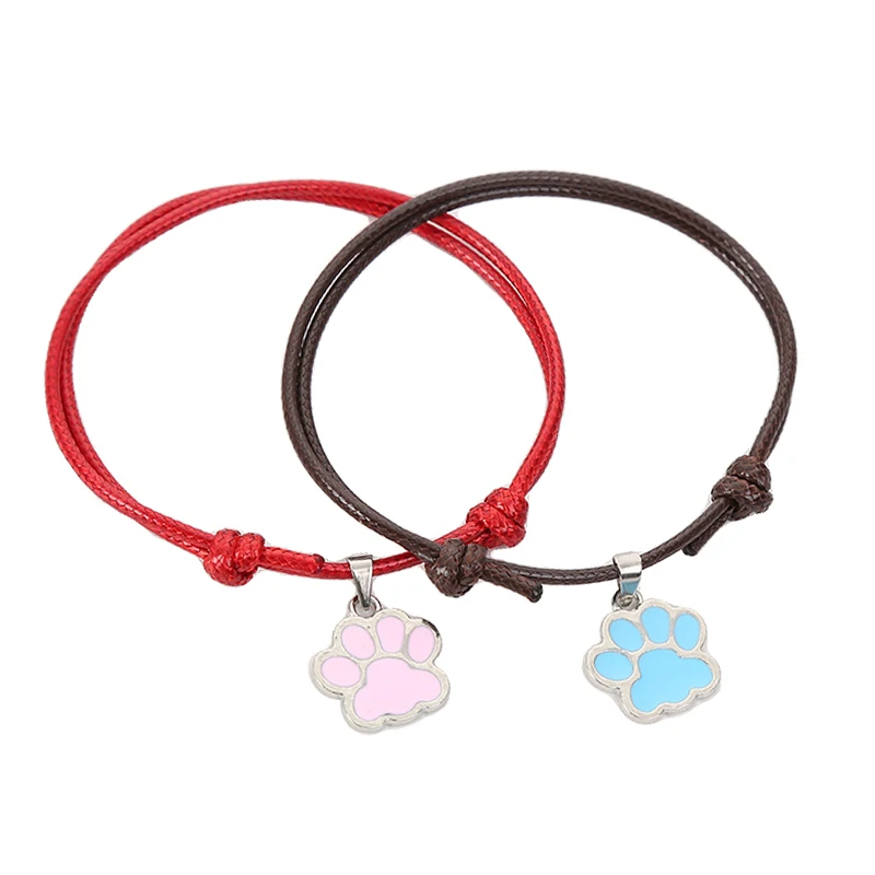 GFLV 2Pcs Trendy Fashion Bracelet Little Bear Footprints Pendant Gift Couples Lovers Clovers Contracted Jewelry A146
GFLV 2Pcs Trendy Fashion Bracelet Little Bear Footprints Pendant Gift Couples Lovers Clovers Contracted Jewelry A146