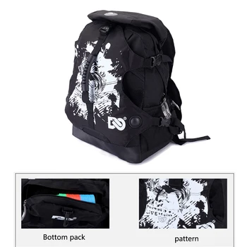 Women Men Multi Layers Practical Oxford Cloth Holder Durable Outdoor Skates Backpack Sports Large Capacity Storage Adjustable 
Women Men Multi Layers Practical Oxford Cloth Holder Durable Outdoor Skates Backpack Sports Large Capacity Storage Adjustable