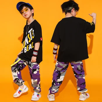 Girls Boys Oversized Modern Jazz Dance Outfits cotton Tops Camouflage pants Ballroom Summer Hip Hop Dancing Stage Costumes
Girls Boys Oversized Modern Jazz Dance Outfits cotton Tops Camouflage pants Ballroom Summer Hip Hop Dancing Stage Costumes