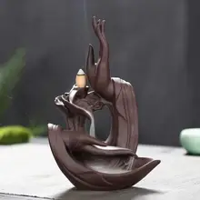 Ceramic Buddha Incense Burner Buddha Hand Censer Smoke Waterfall Decoration Aromas Incense Holder for Meditation Home Decoration
Ceramic Buddha Incense Burner Buddha Hand Censer Smoke Waterfall Decoration Aromas Incense Holder for Meditation Home Decoration