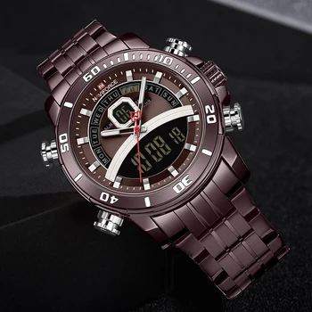 NAVIFORCE Luxury Watches Mens Analog Digital Sport Military Quartz Wristwatch Men LED Luminous 30M Waterproof Clock Reloj Hombre
NAVIFORCE Luxury Watches Mens Analog Digital Sport Military Quartz Wristwatch Men LED Luminous 30M Waterproof Clock Reloj Hombre