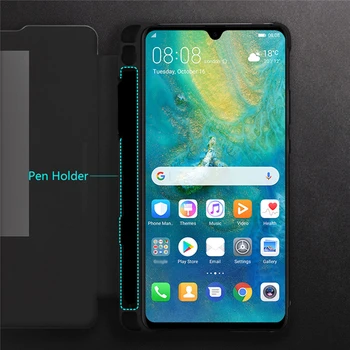 Flip Stand Phone Protective Case for Huawei Mate 20 X / Mate 20X 5G Smart Phones Smart View Window Cover with Pen Holder Case
Flip Stand Phone Protective Case for Huawei Mate 20 X / Mate 20X 5G Smart Phones Smart View Window Cover with Pen Holder Case