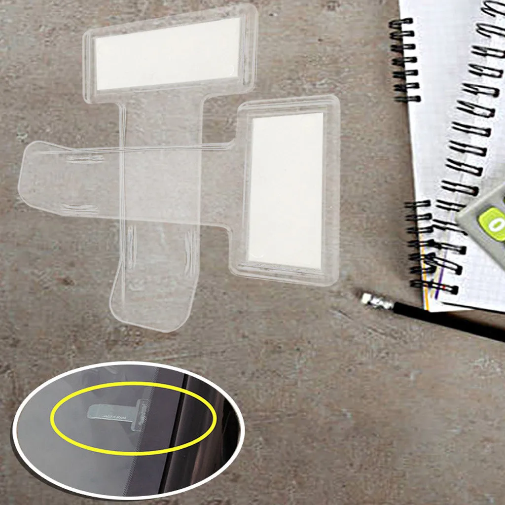 Auto Car Parking Ticket Permit Holder Clip Windscreen folder Time note holder T-shape Folder for Sticker Windscreen Window
Auto Car Parking Ticket Permit Holder Clip Windscreen folder Time note holder T-shape Folder for Sticker Windscreen Window