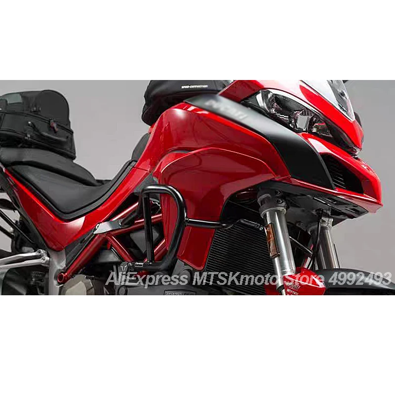Full Set Crash Bars Heavy-Duty Mild Steel Tubing Provide Maximum Protection for Ducati Multistrada 1200 S 2015-2017 MTS 12005