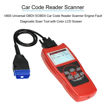 Hot V800 Universal OBDII EOBDII Car Code Reader Engine Scanner Fault Diagnostic Scan Tool with Color LCD Screen Mode 6 Test
Hot V800 Universal OBDII EOBDII Car Code Reader Engine Scanner Fault Diagnostic Scan Tool with Color LCD Screen Mode 6 Test